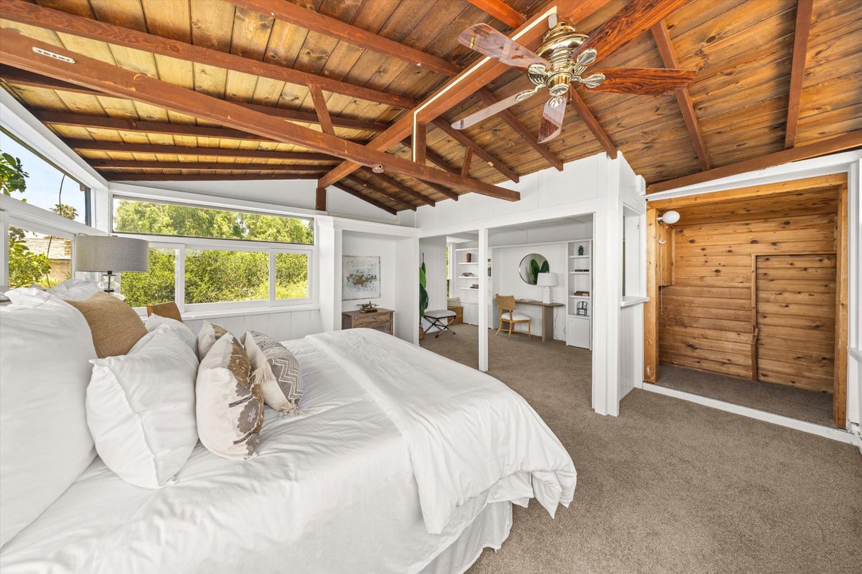 Bedroom, Interior, Wooden Beams, Wooden Ceilings, Wooden Walls