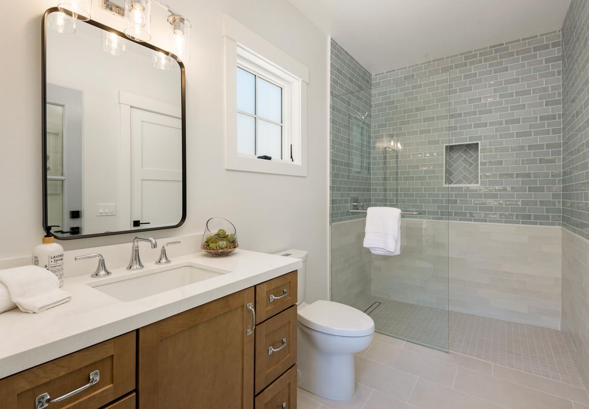 Bathroom, Glass Shower, Interior