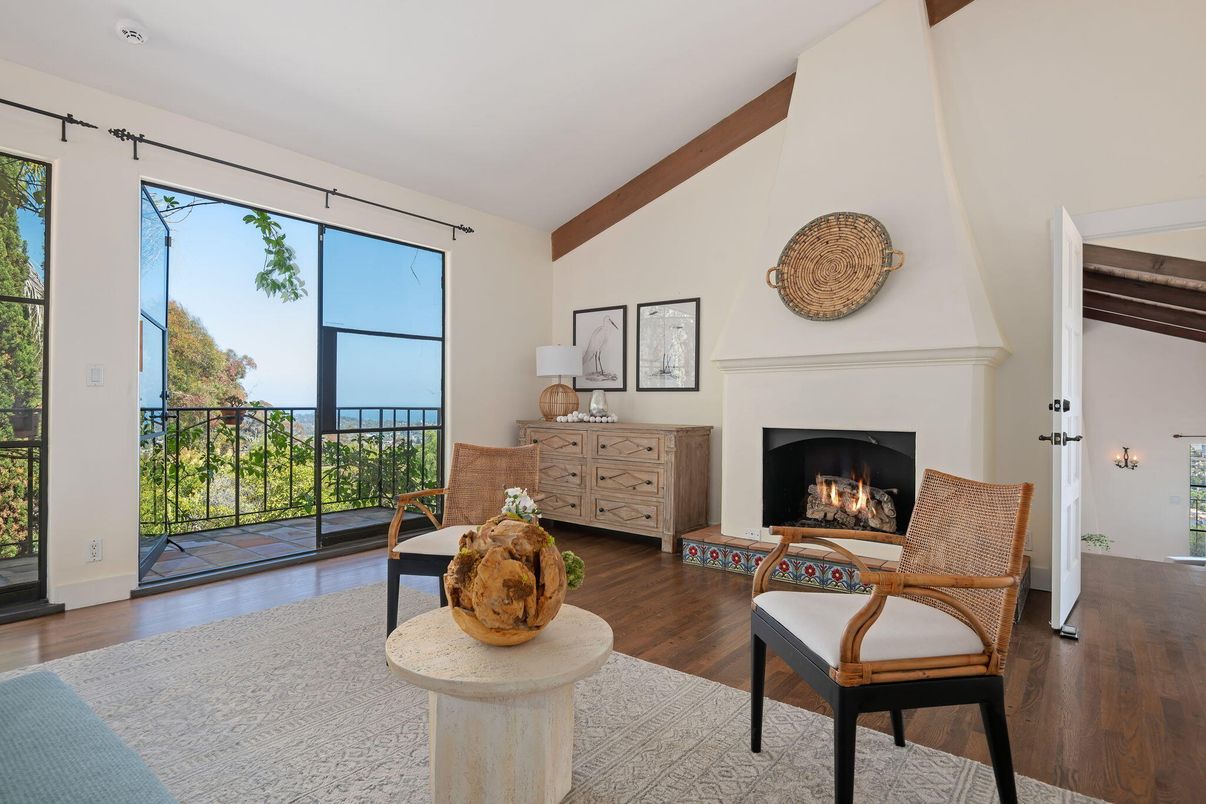 Fireplace, Interior, Wooden Beams, Wood Texture Flooring