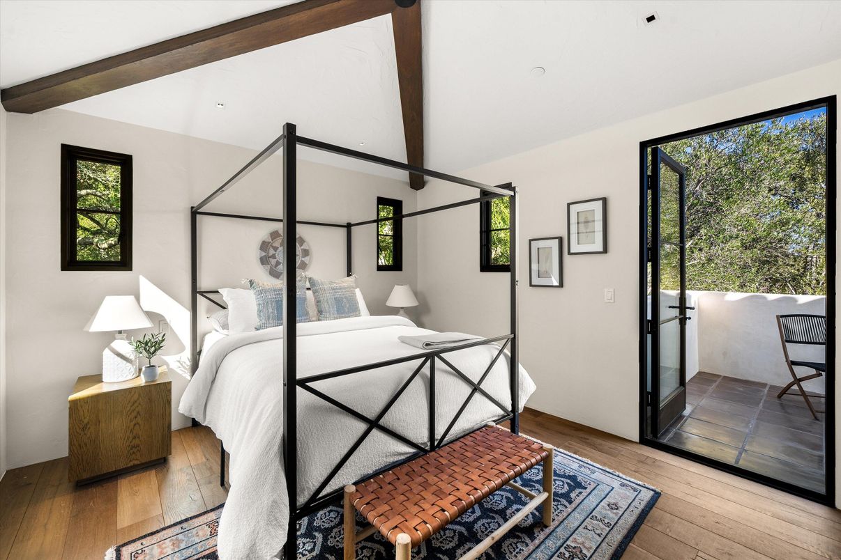 Bedroom, Interior, Wooden Beams, Wood Texture Flooring