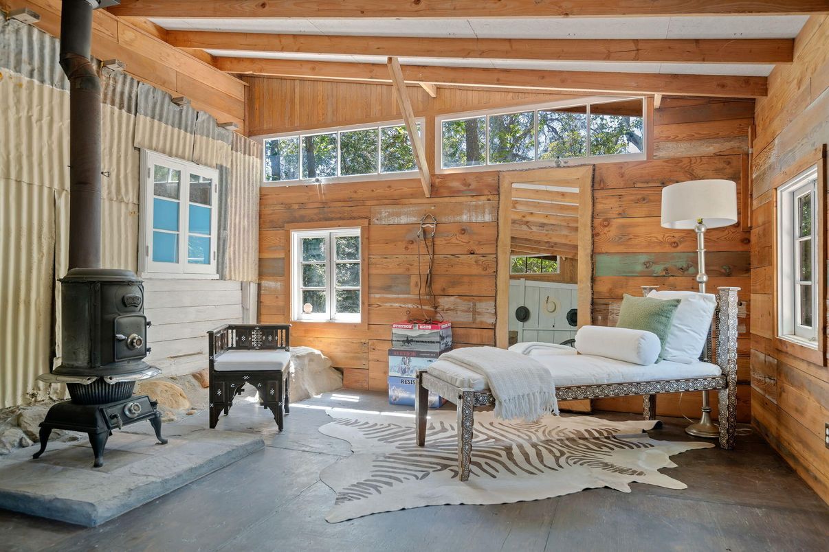 Interior, Wooden Beams, Wooden Walls