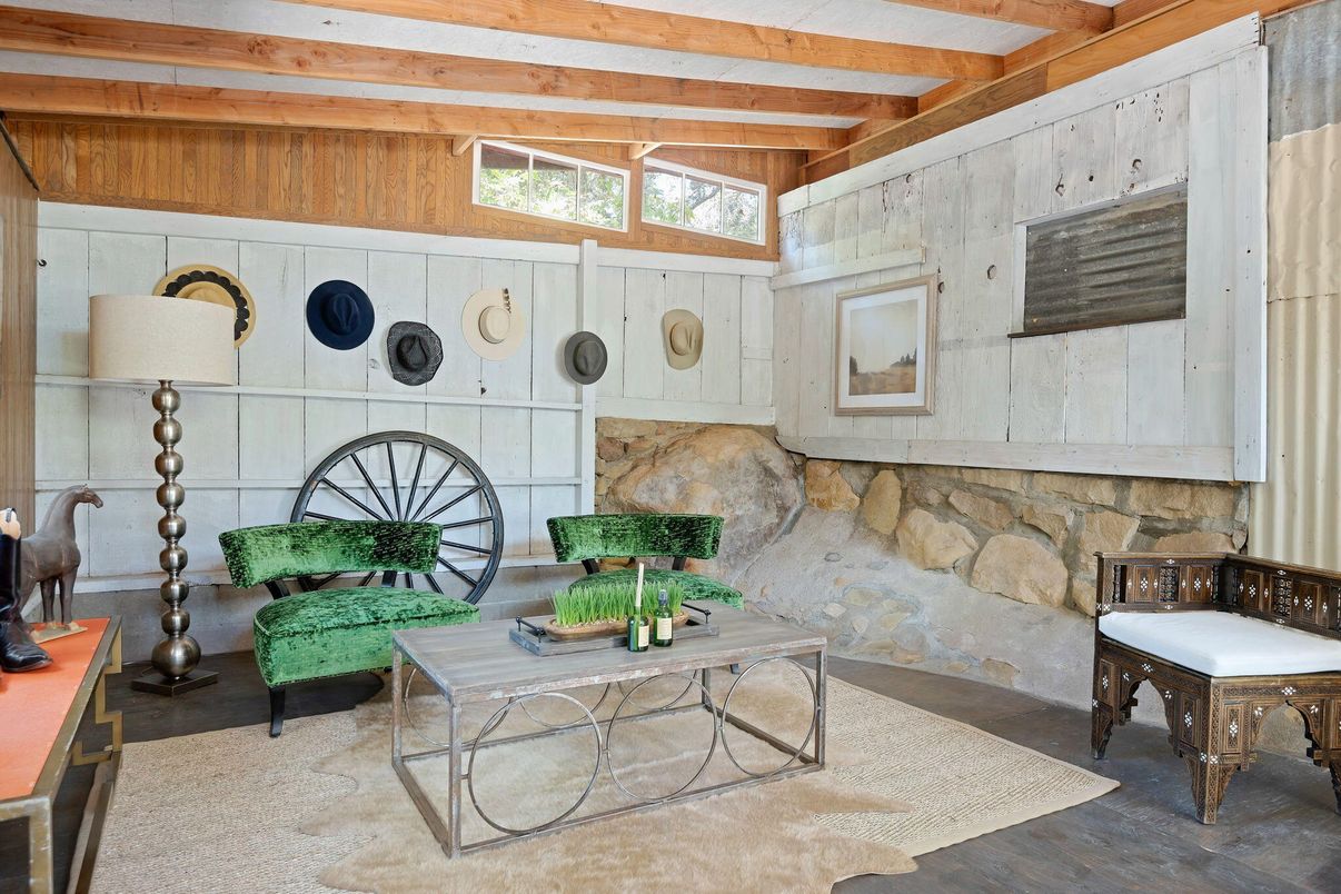 Interior, Stone Walls, Wooden Beams, Wood Texture Flooring