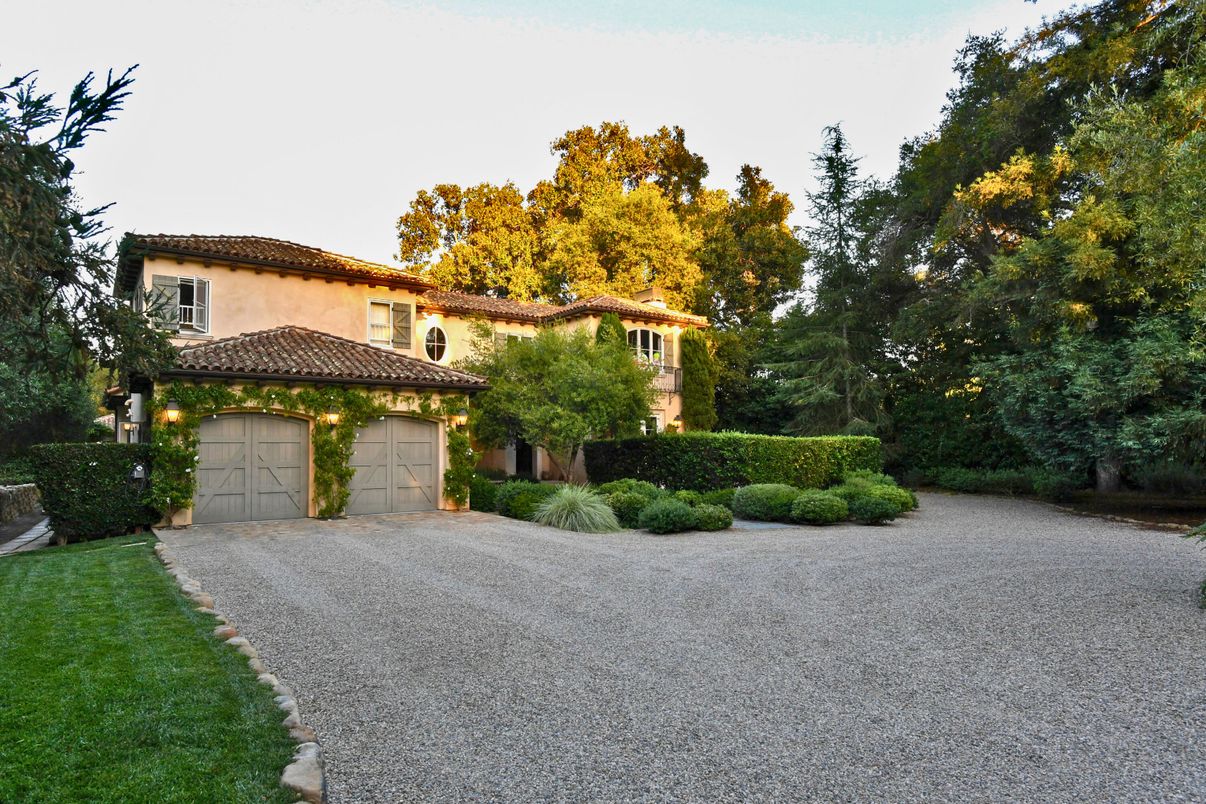 Attached, Backyard, Exterior, Facade, Mediterranean