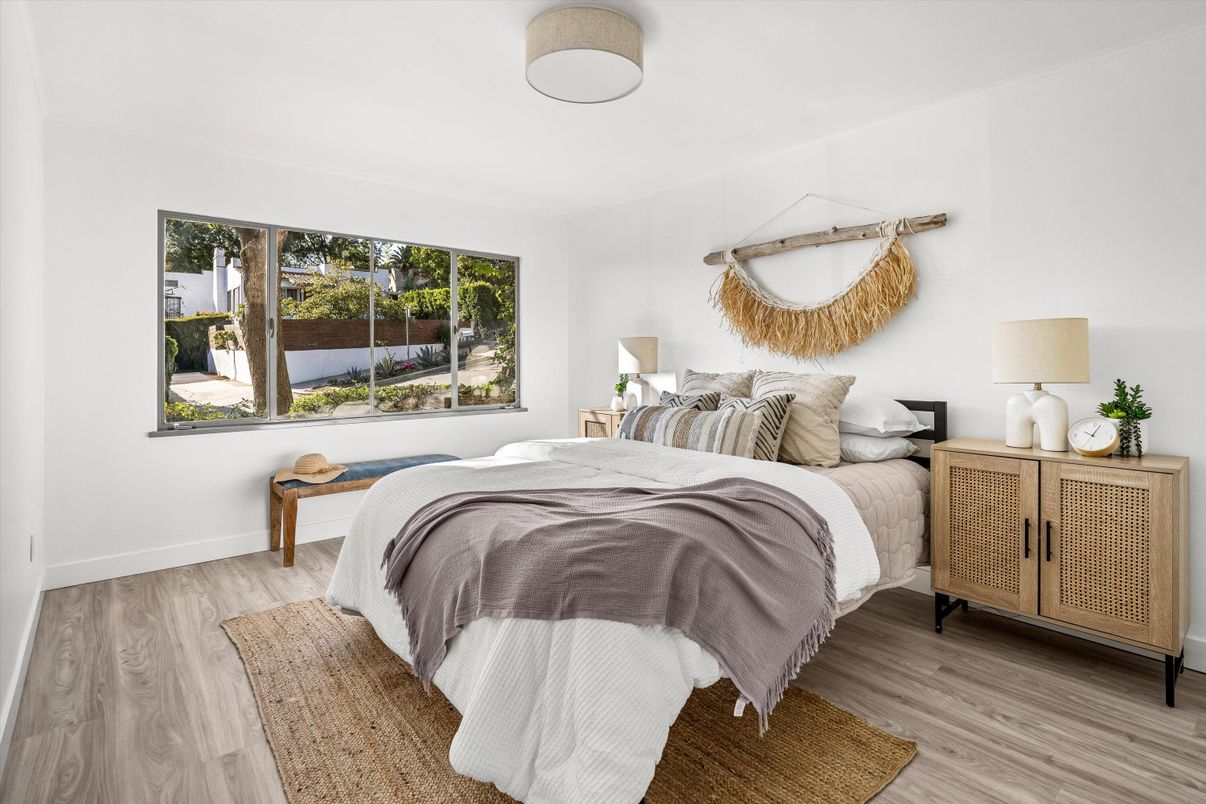 Bedroom, Interior, Wood Texture Flooring