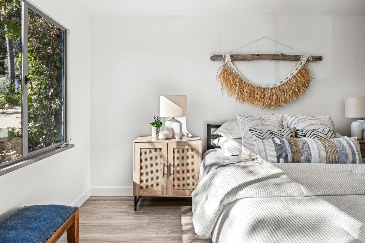 Bedroom, Interior, Wood Texture Flooring