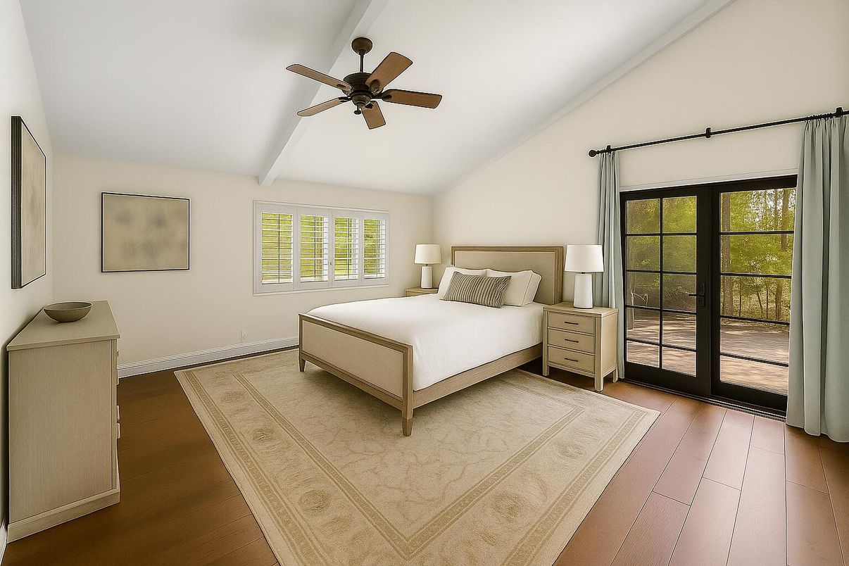 Bedroom, Interior, Wood Texture Flooring
