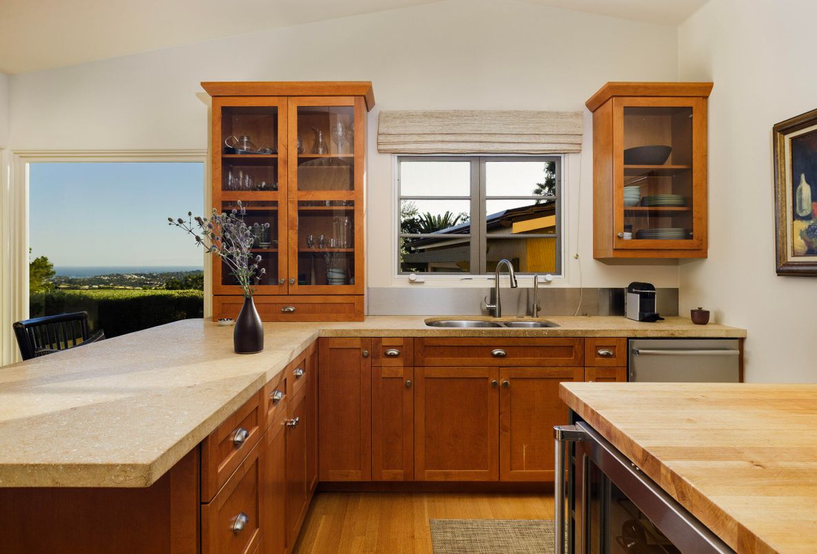 Interior, Kitchen, Wood Texture Flooring