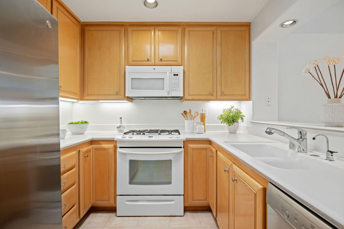 Interior, Kitchen, Recessed Lighting, Stainless Steel Appliances