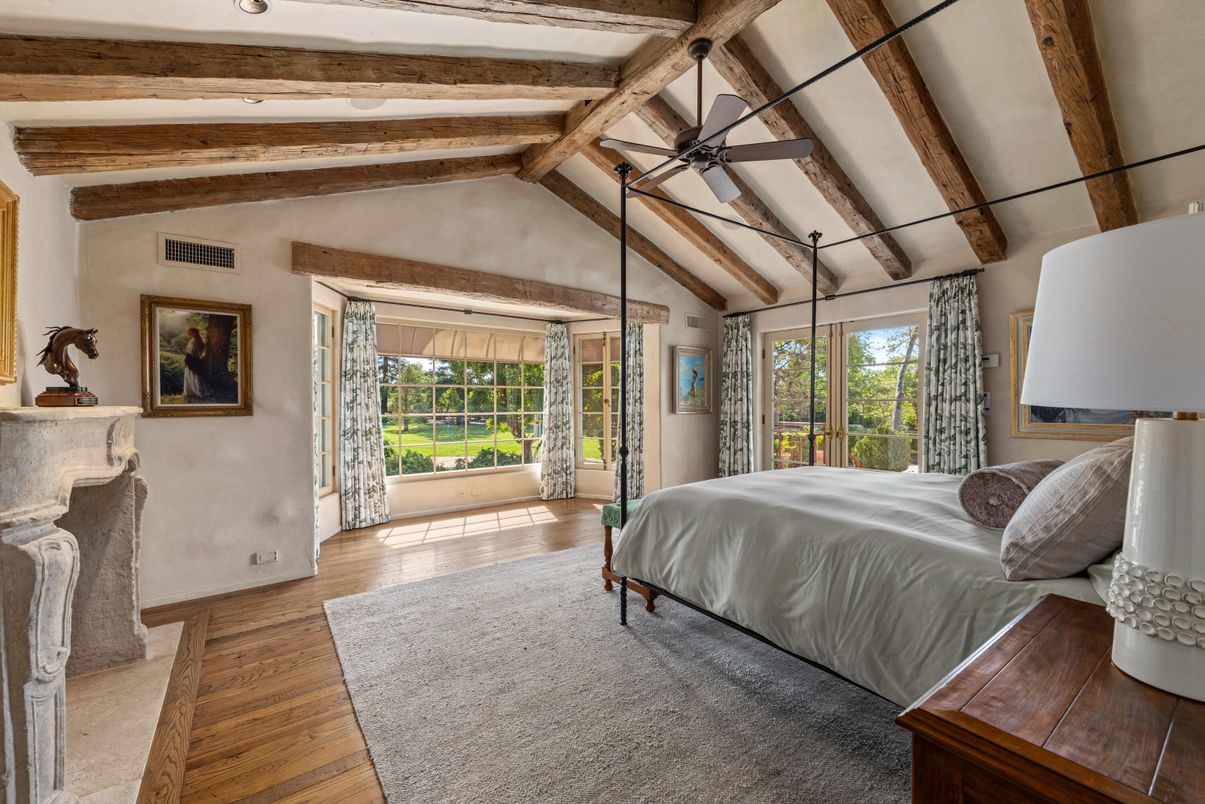 Bedroom, Interior, Wooden Beams, Wood Texture Flooring