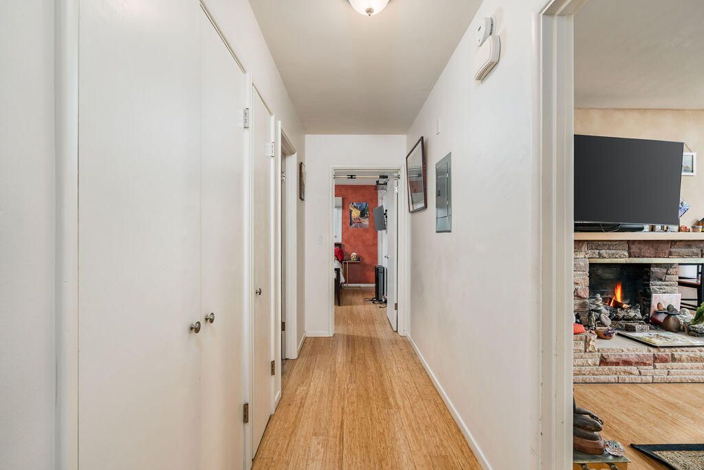 Fireplace, Interior, Wood Texture Flooring