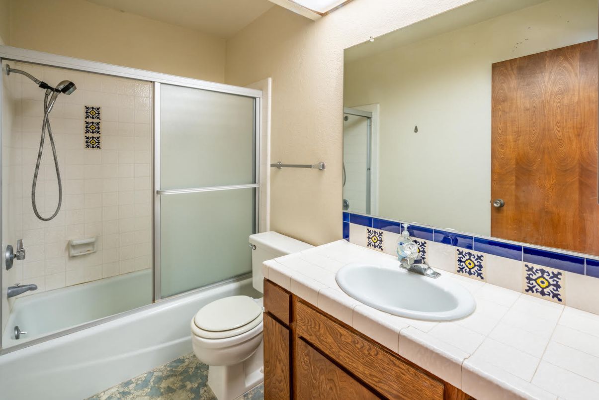 Bathroom, Glass Shower, Interior, Tile Countertops