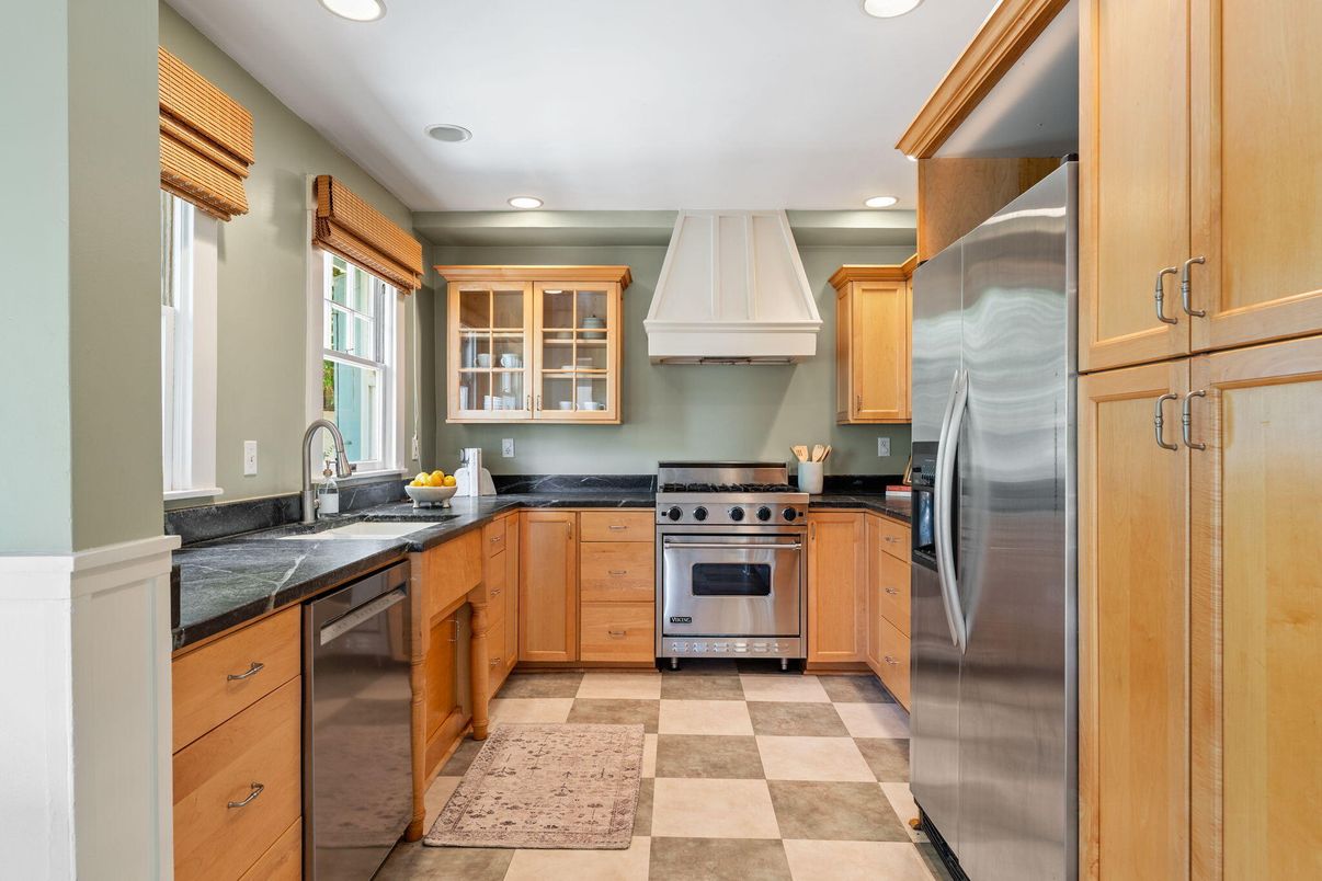 Interior, Kitchen, Recessed Lighting, Stainless Steel Appliances