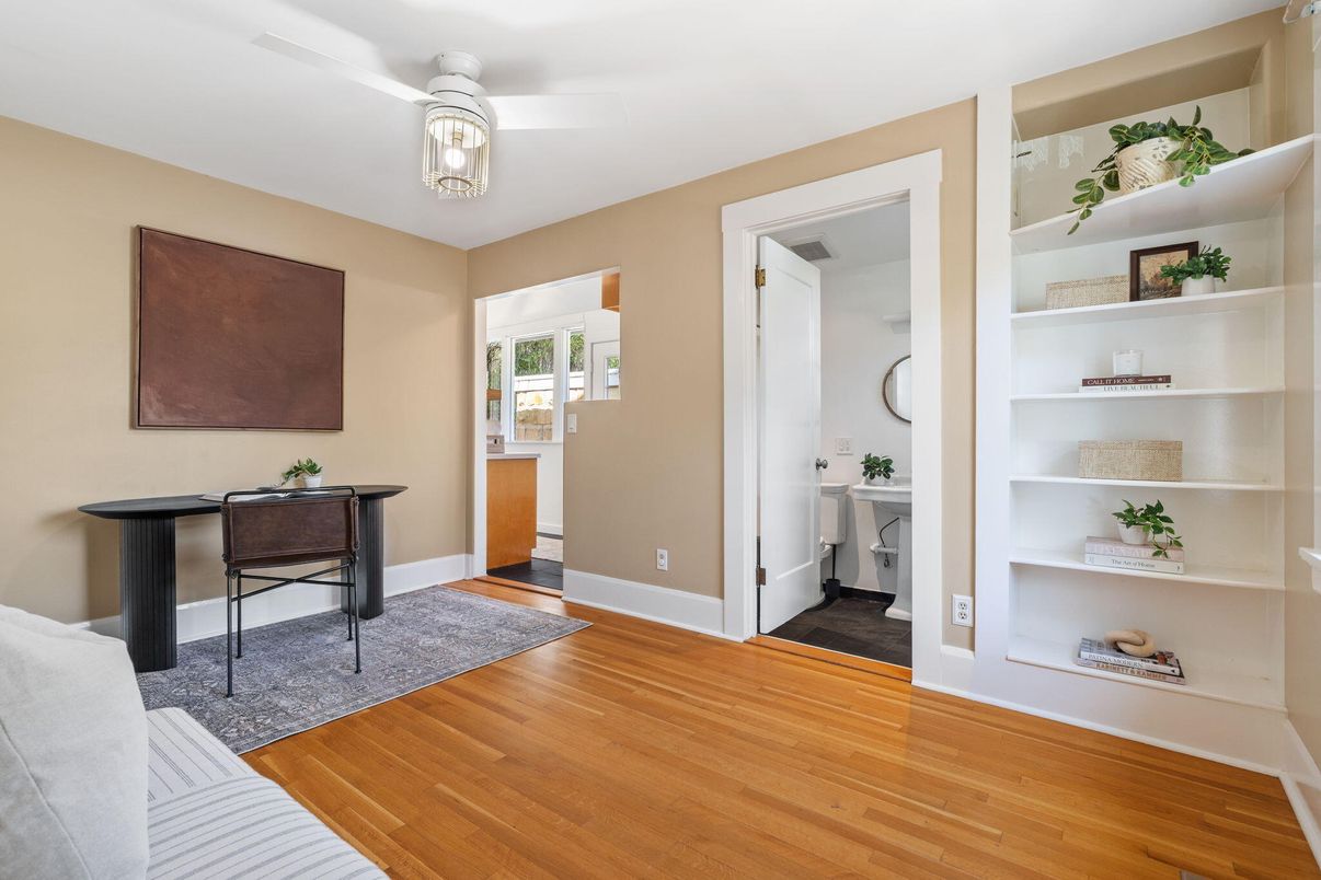 Home Office, Interior, Wood Texture Flooring