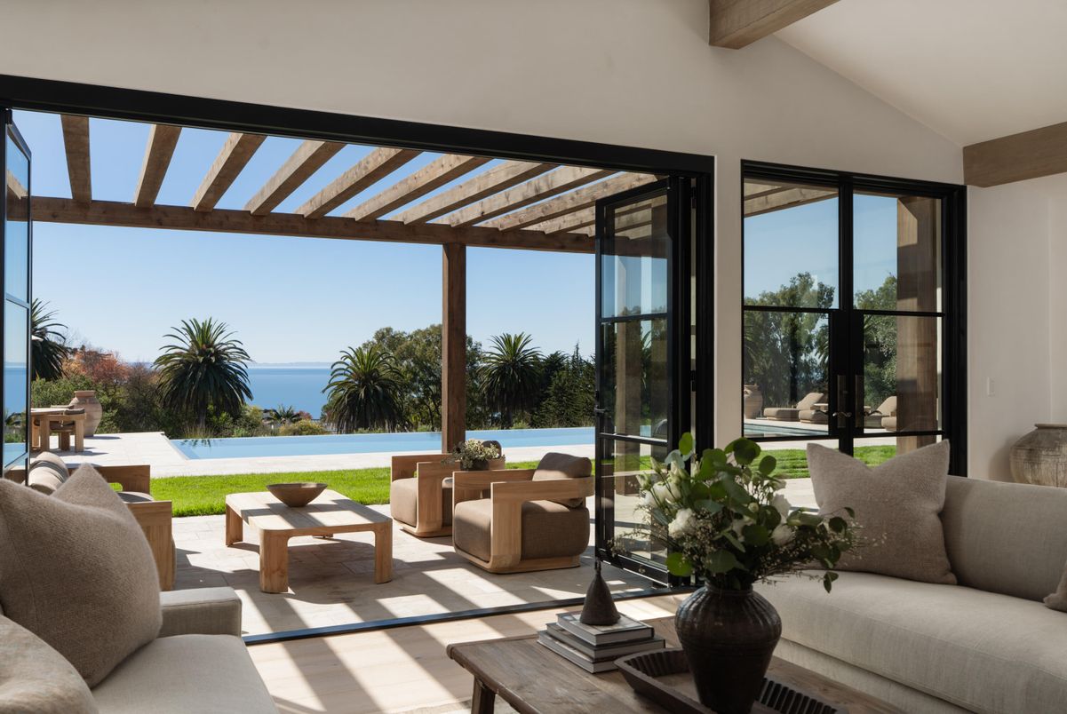 Interior, Living room, Water, Wooden Beams