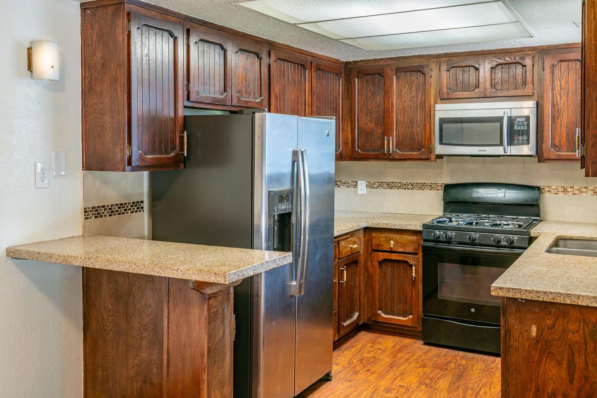 Interior, Kitchen, Wood Texture Flooring