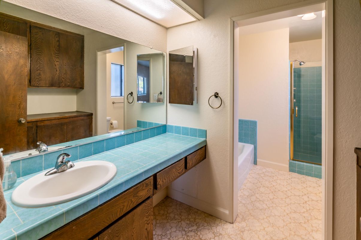 Bathroom, Dual Sink Vanities, Interior, Tile Countertops