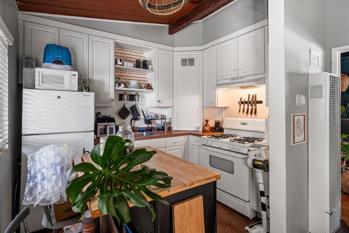 Interior, Kitchen, Wood Texture Flooring
