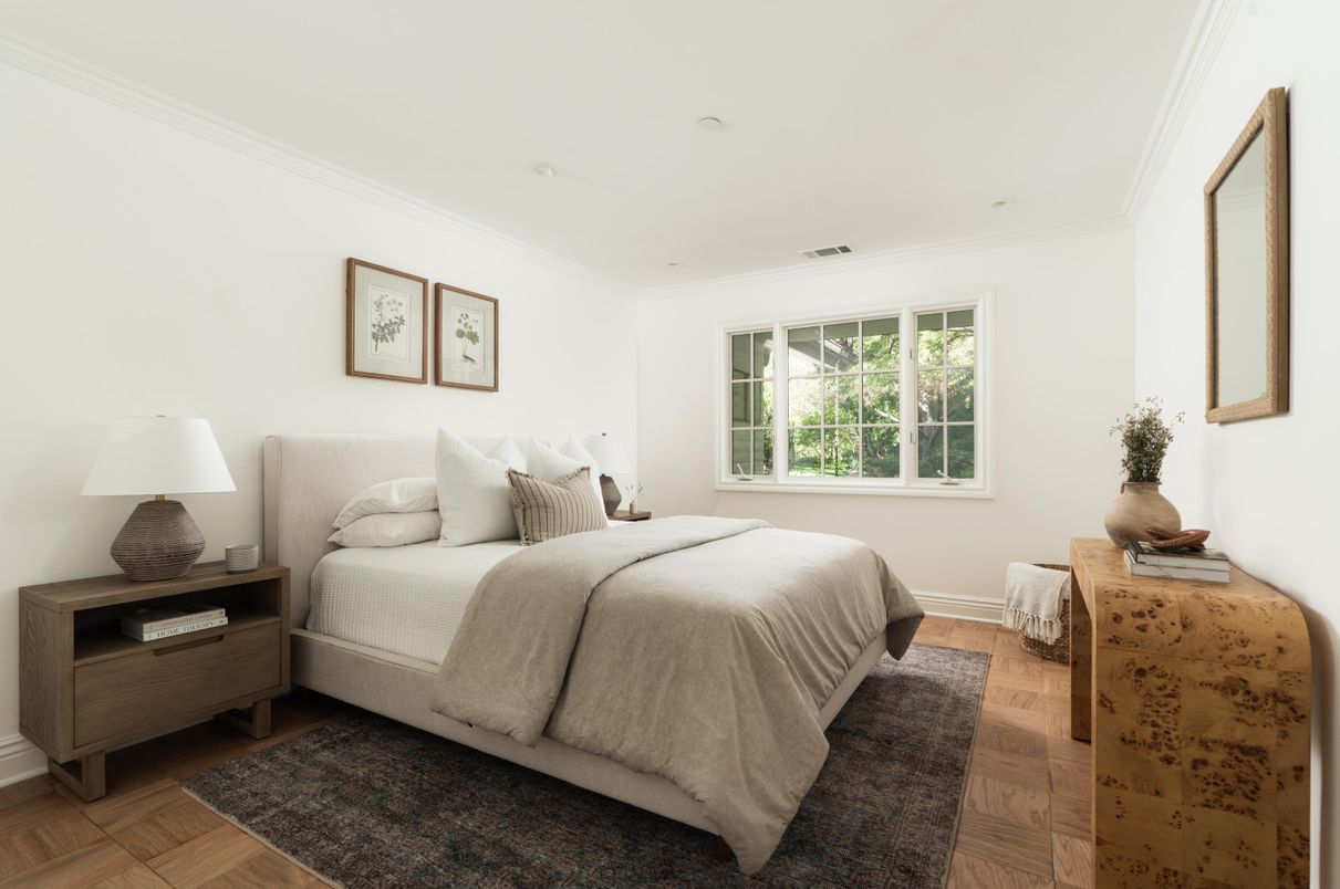 Bedroom, Interior, Wood Texture Flooring