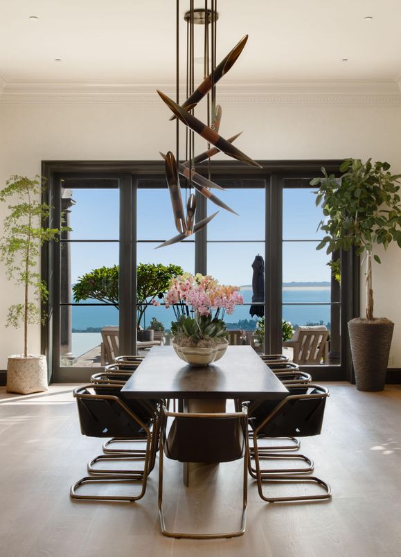 Dining room, Interior, Recessed Lighting, Water