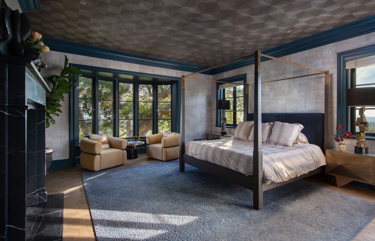 Bedroom, Interior, Wood Texture Flooring