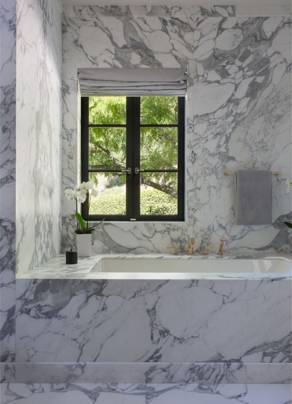Bathroom, Interior, Marble Walls