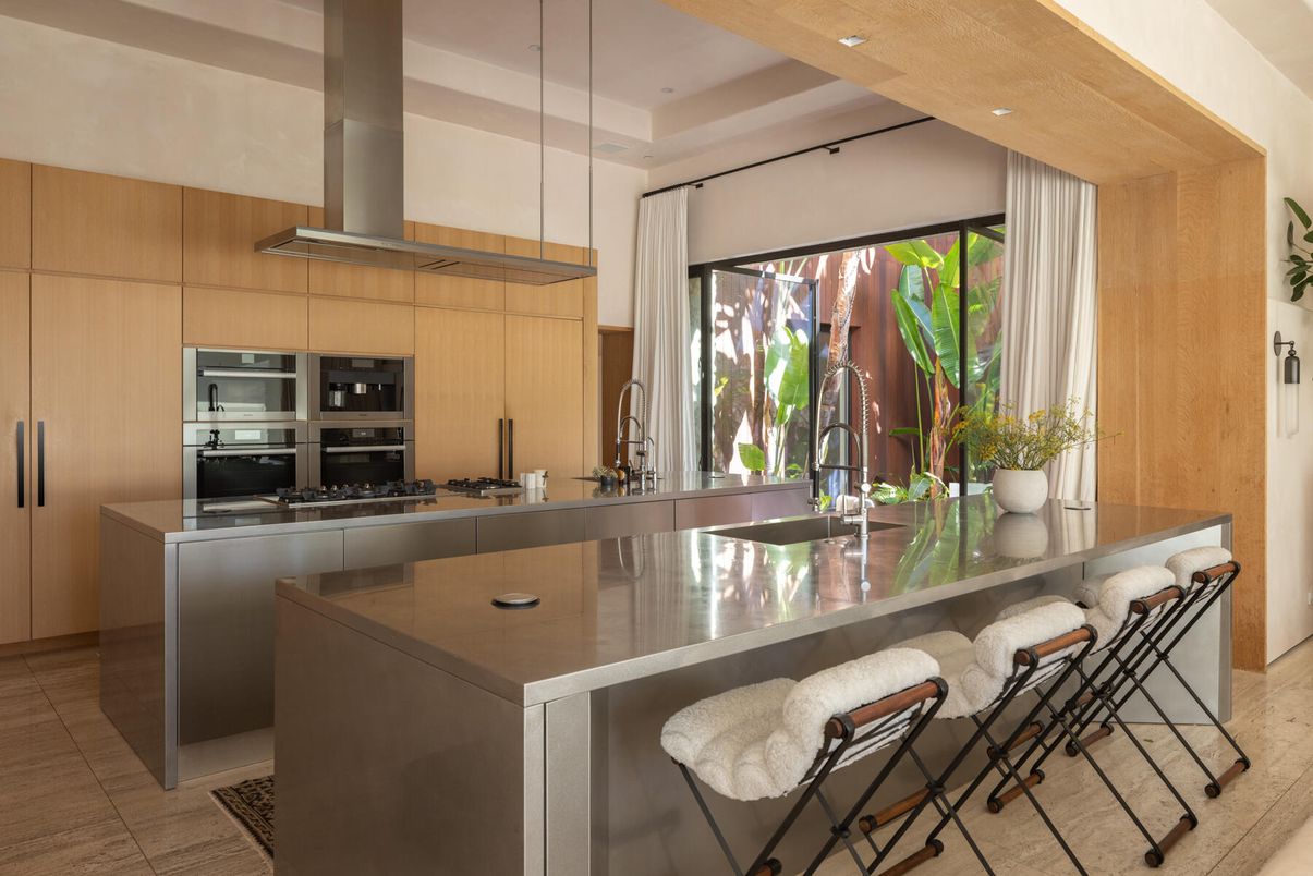 Interior, Kitchen, Pendant Lights, Recessed Lighting, Stainless Steel Appliances