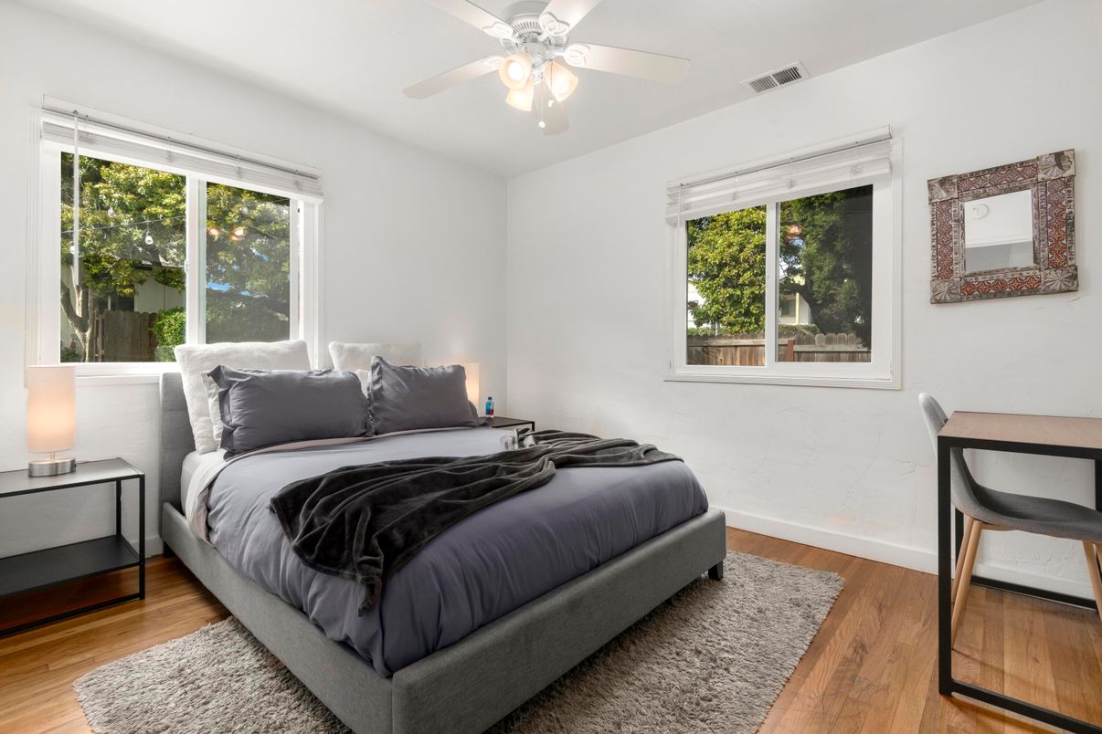 Bedroom, Interior, Wood Texture Flooring
