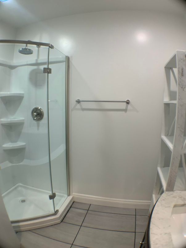 Bathroom, Glass Shower, Interior