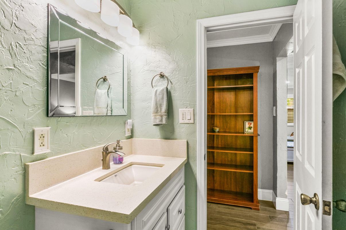 Bathroom, Interior, Wood Texture Flooring