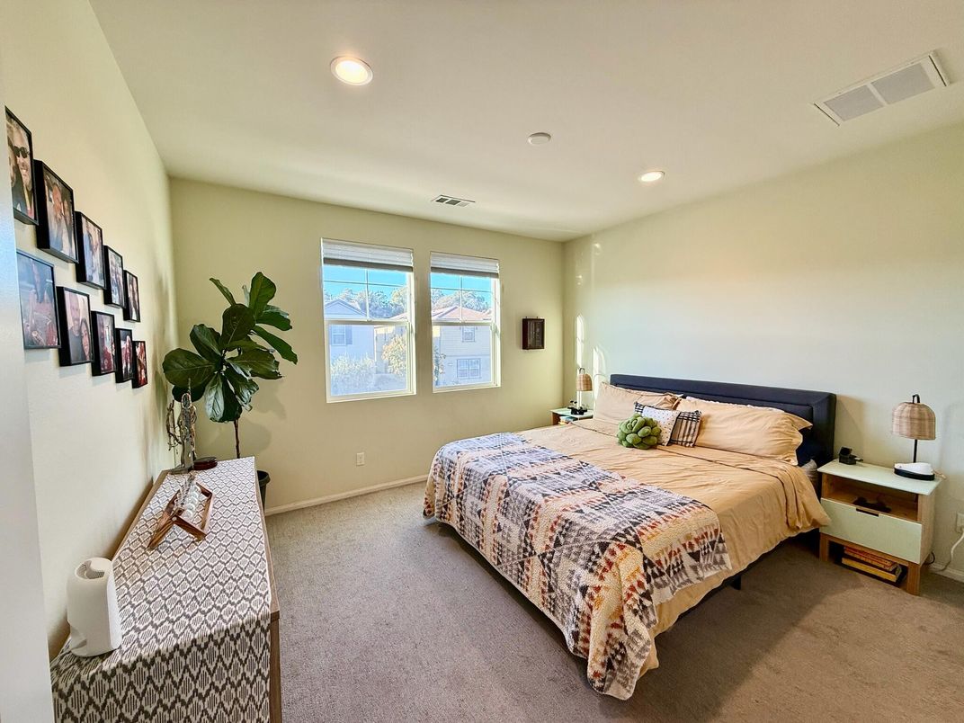 Bedroom, Interior, Recessed Lighting