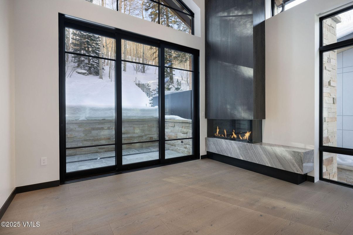 Fireplace, Interior, Wood Texture Flooring