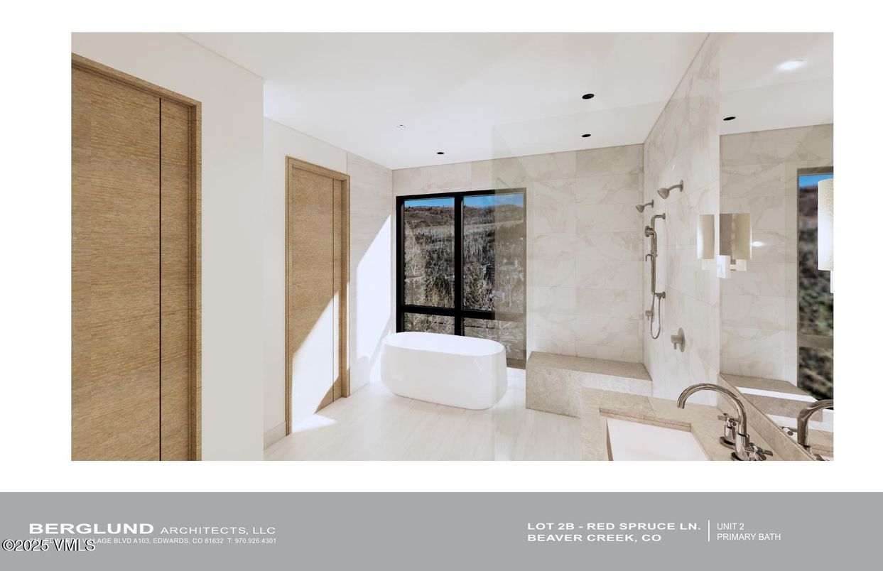 Bathroom, Glass Shower, Interior, Marble Walls, Recessed Lighting