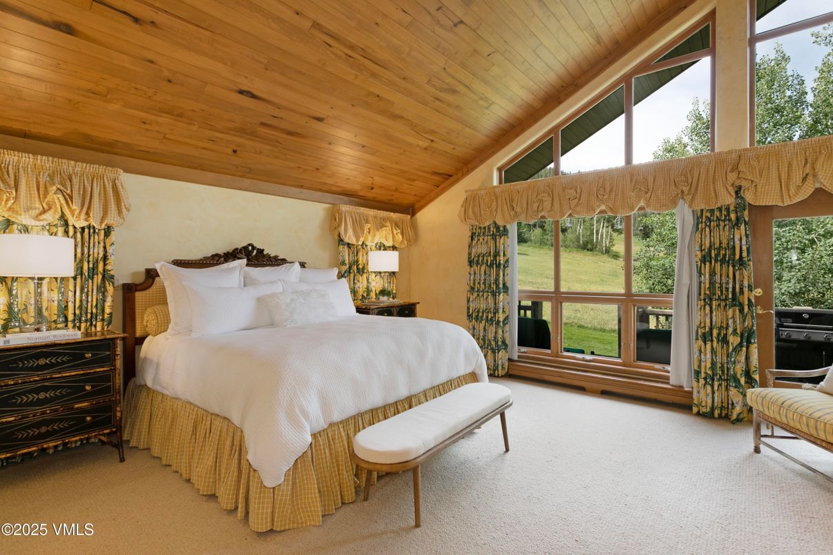 Bedroom, Interior, Wooden Ceilings