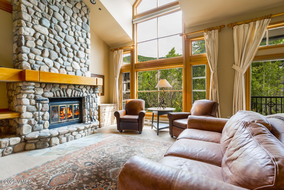 Fireplace, Interior, Living room, Stone Walls