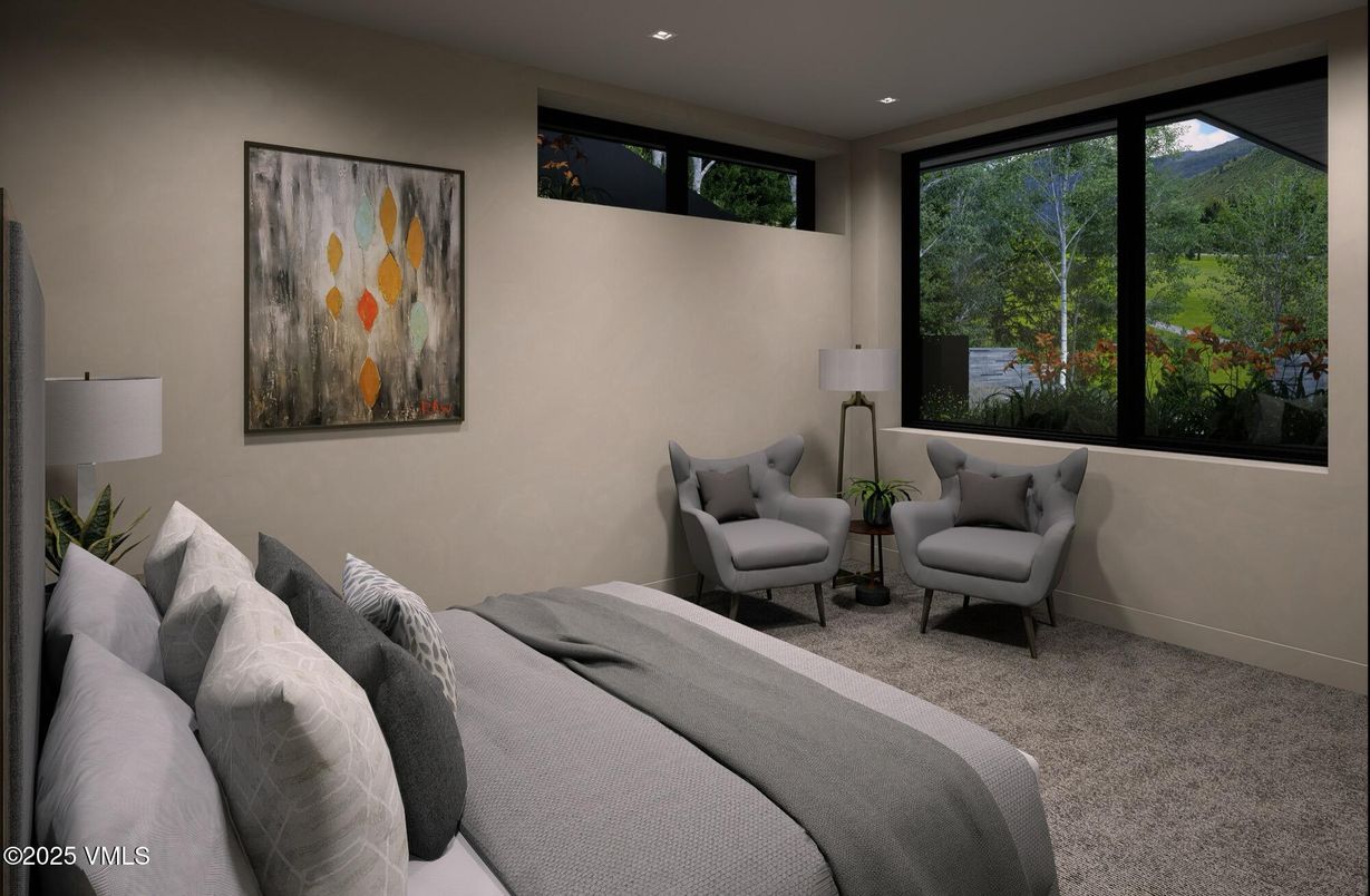 Bedroom, Interior, Recessed Lighting