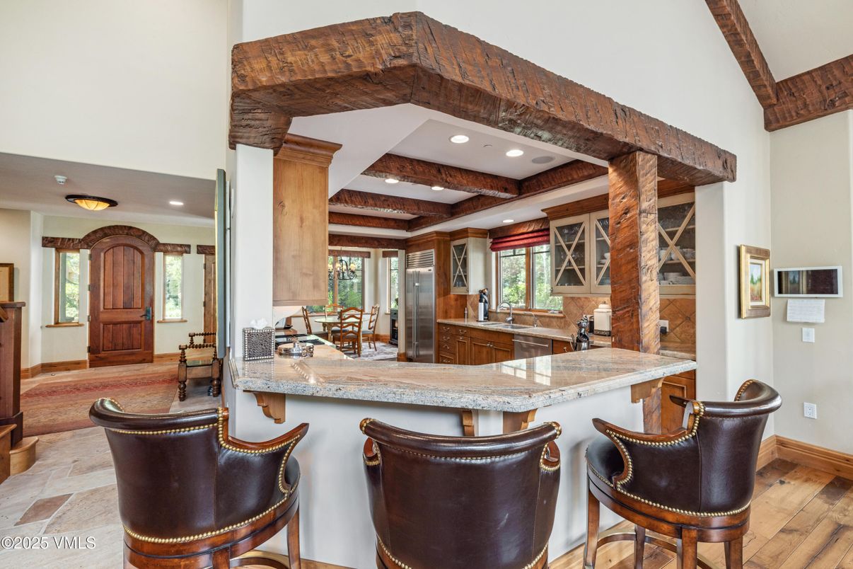 Interior, Recessed Lighting, Wooden Beams, Wood Texture Flooring