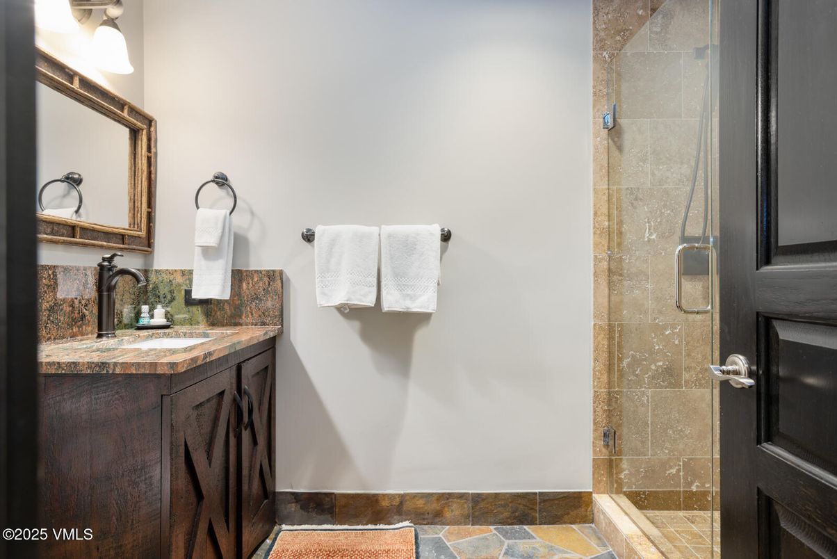 Bathroom, Glass Shower, Interior, Tile Countertops