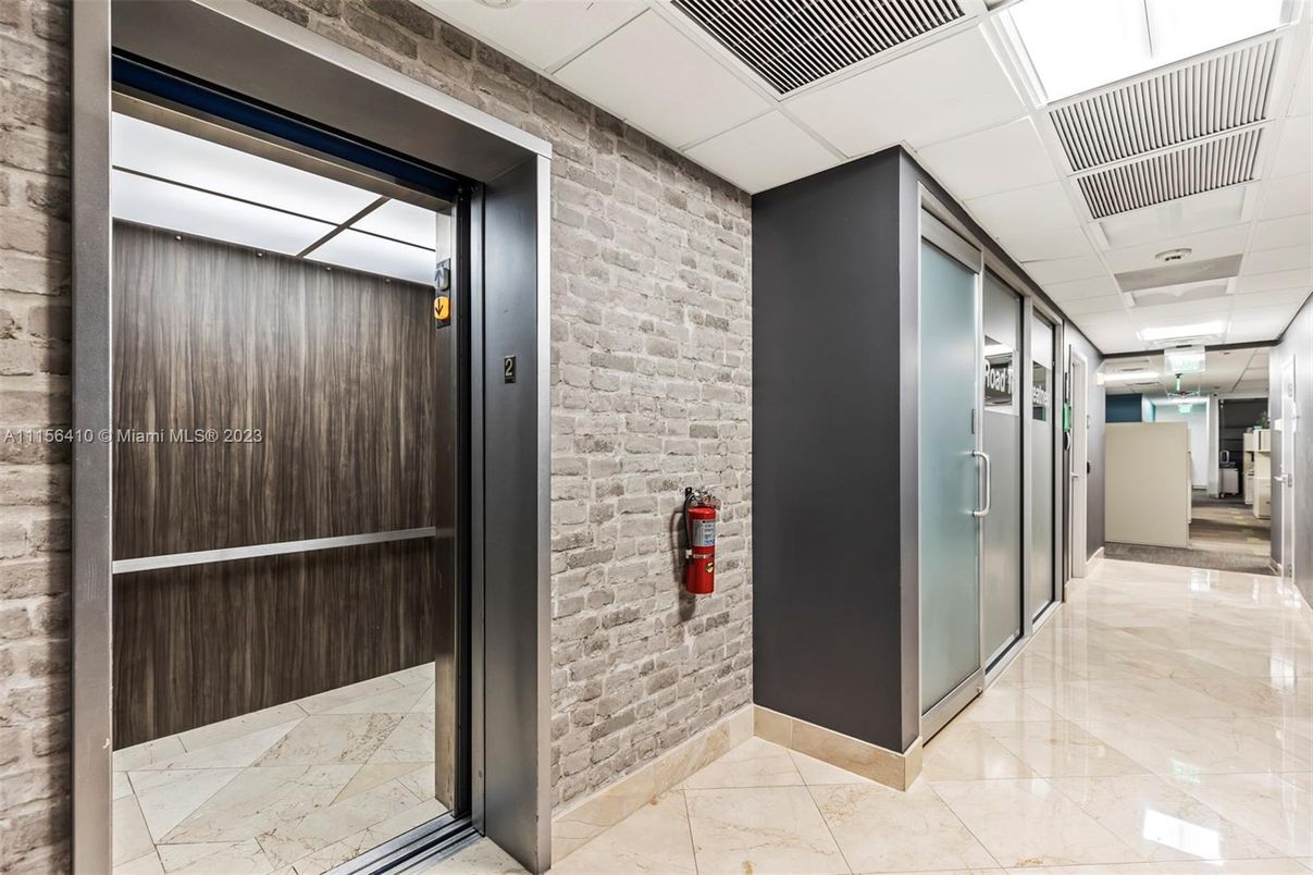 Elevator, Interior, Stone Walls