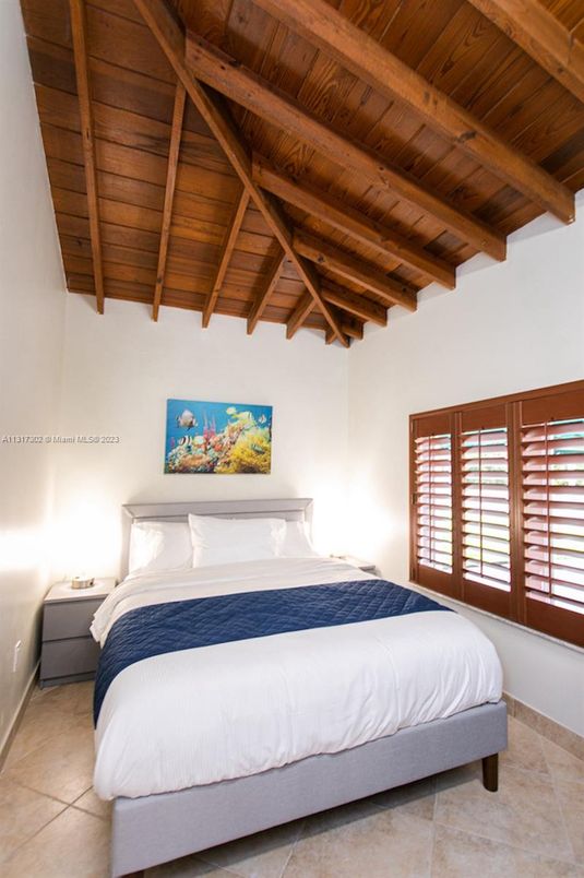 Bedroom, Interior, Wooden Beams, Wooden Ceilings