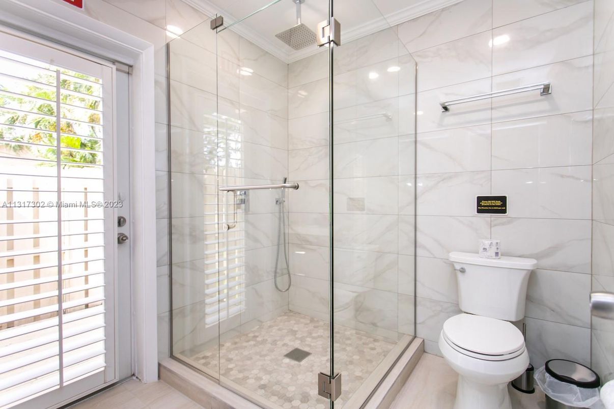 Bathroom, Glass Shower, Interior, Marble Walls