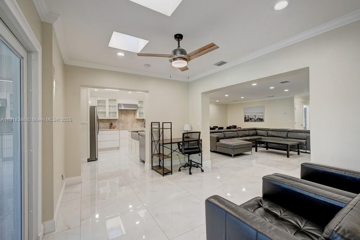 Interior, Kitchen, Living room, Recessed Lighting
