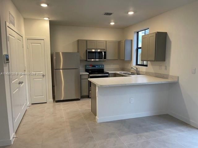 Interior, Kitchen, Recessed Lighting, Stainless Steel Appliances