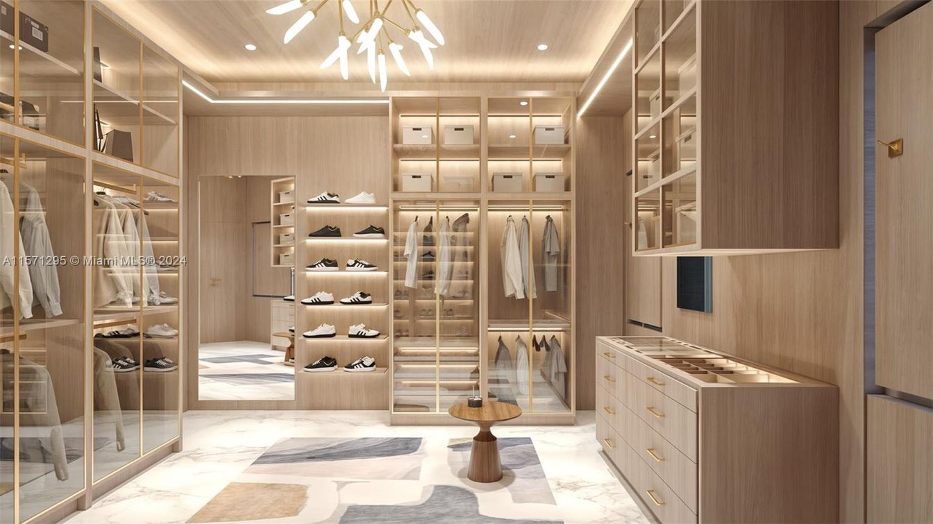 Interior, Marble, Recessed Lighting, Walk-in Closets