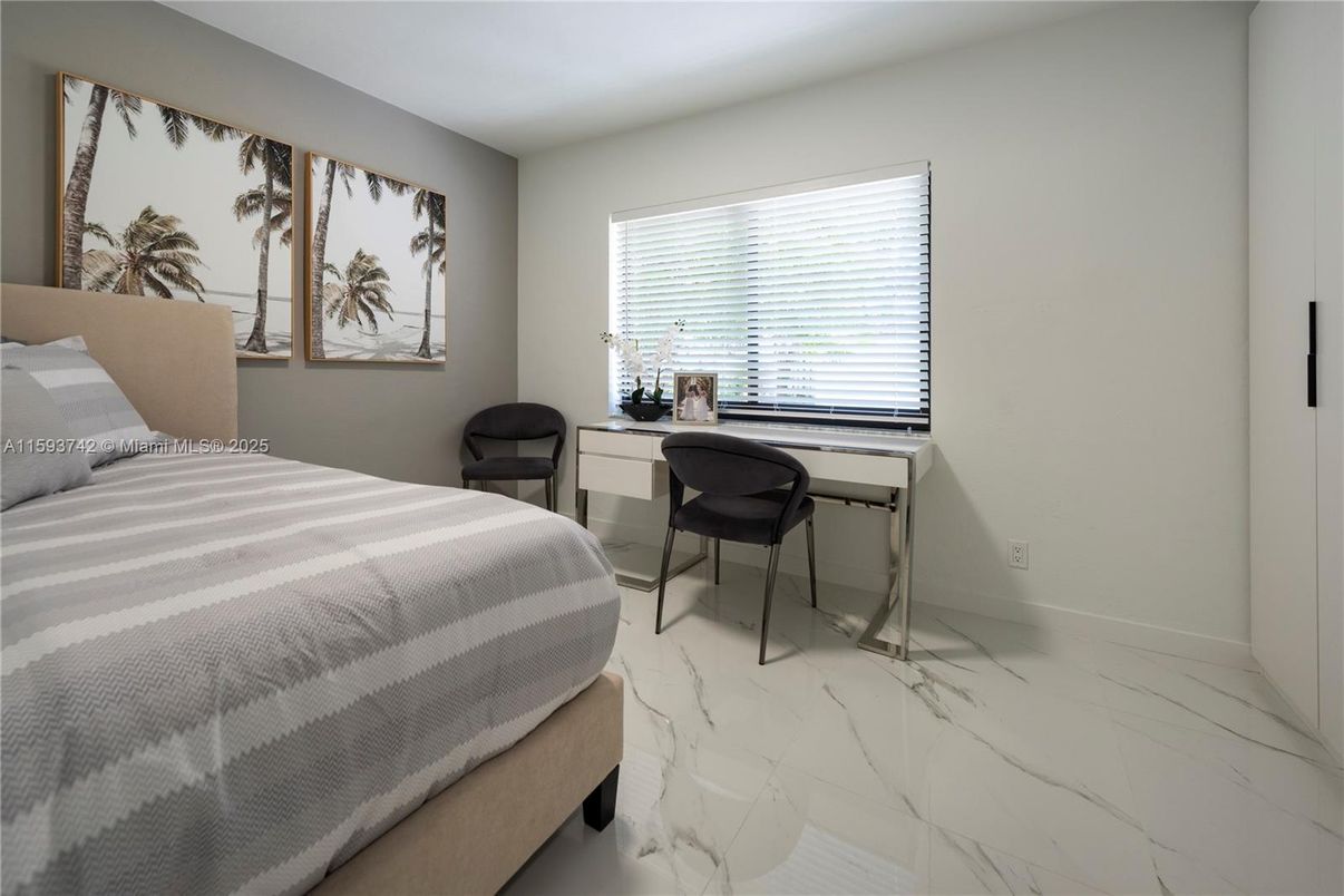 Bedroom, Home Office, Interior, Marble
