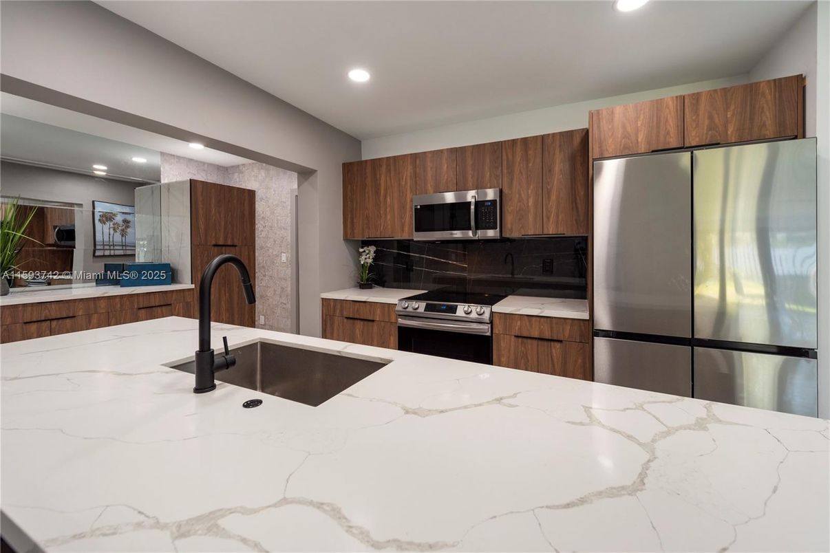 Interior, Kitchen, Recessed Lighting, Stainless Steel Appliances