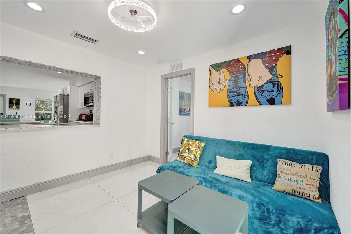 Interior, Living room, Recessed Lighting