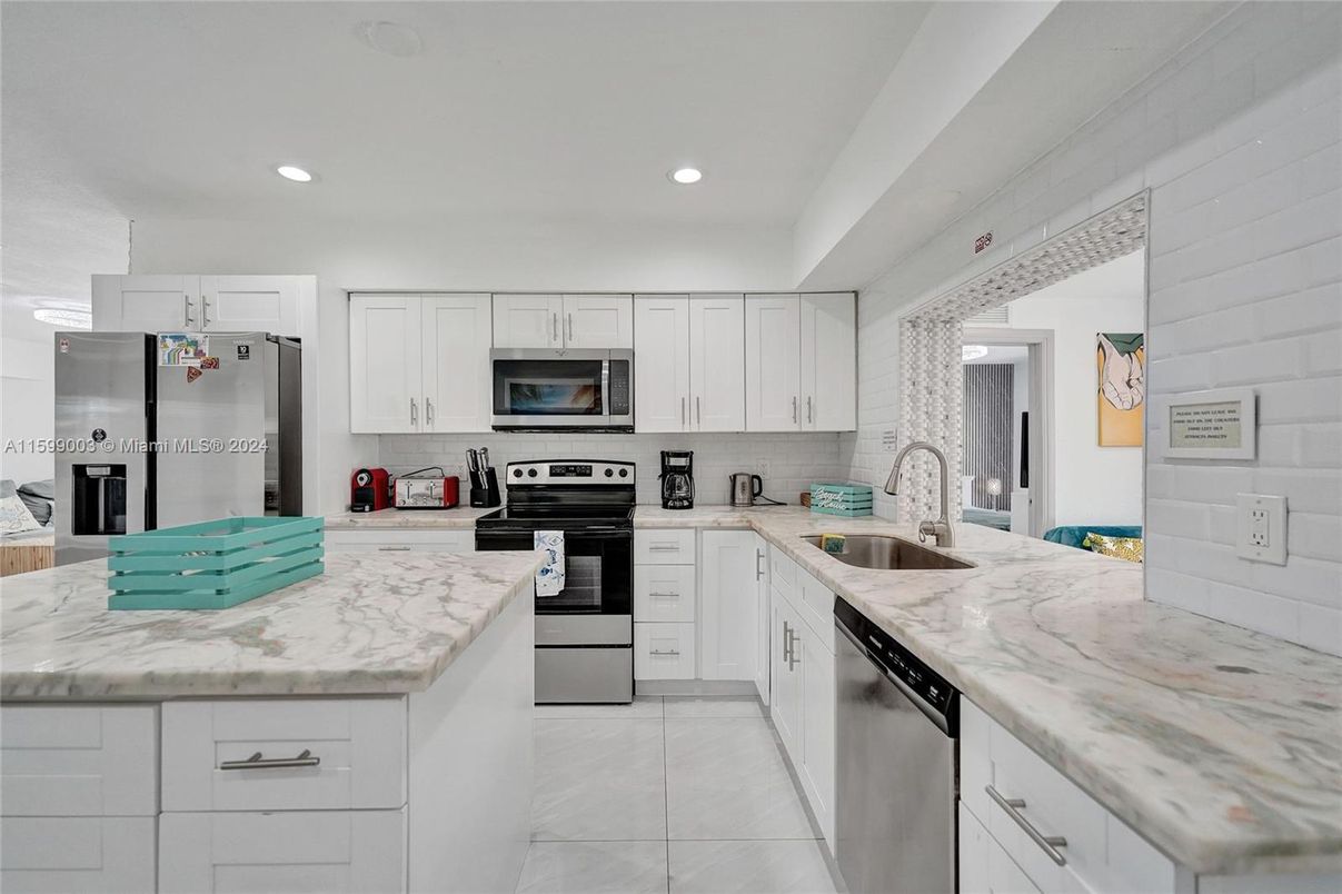 Interior, Kitchen, Recessed Lighting, Stainless Steel Appliances