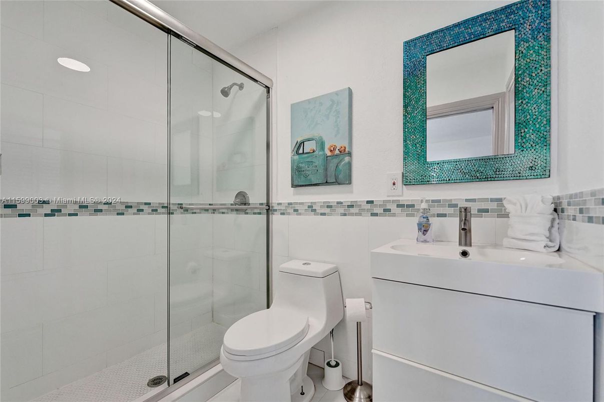 Bathroom, Glass Shower, Interior