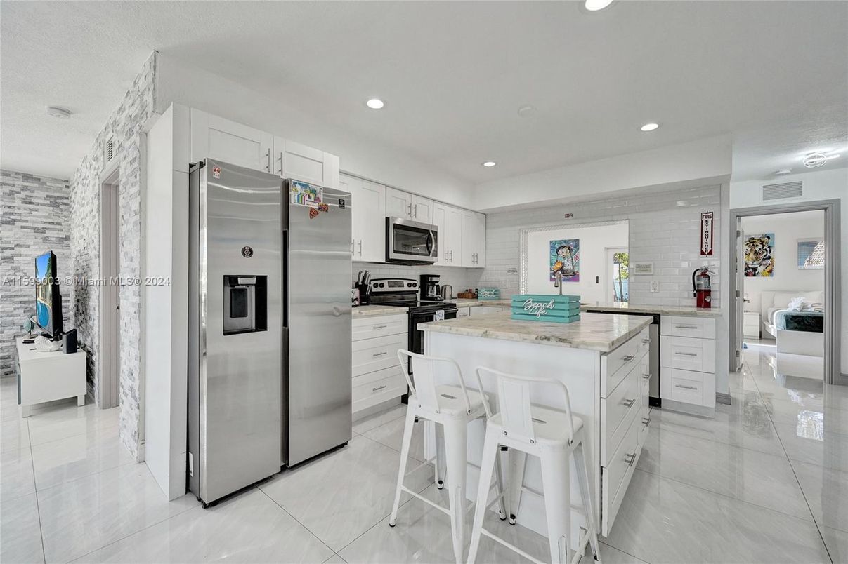 Interior, Kitchen, Recessed Lighting, Stainless Steel Appliances