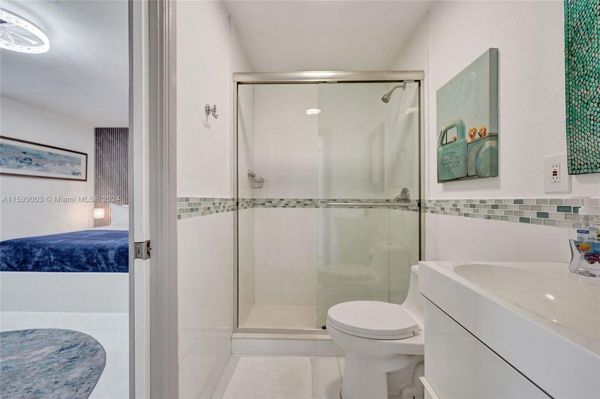 Bathroom, Glass Shower, Interior